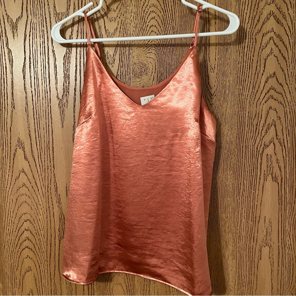 Satin Copper Cami Top